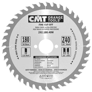 Fine Cut-Off Saw Blades For Portable Machines